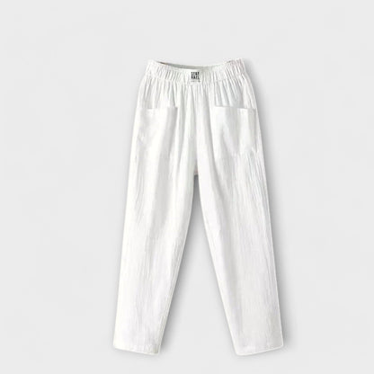 Maya Elegant Elastic Waist Pants for Women in Vibrant Colors by Selouva