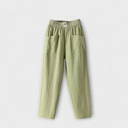 Maya Elegant Elastic Waist Pants for Women in Vibrant Colors by Selouva
