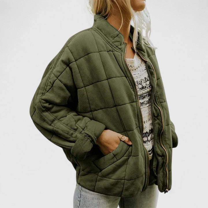 Women's Quilted Jacket with Soft Lining for Everyday Wear by Selouva