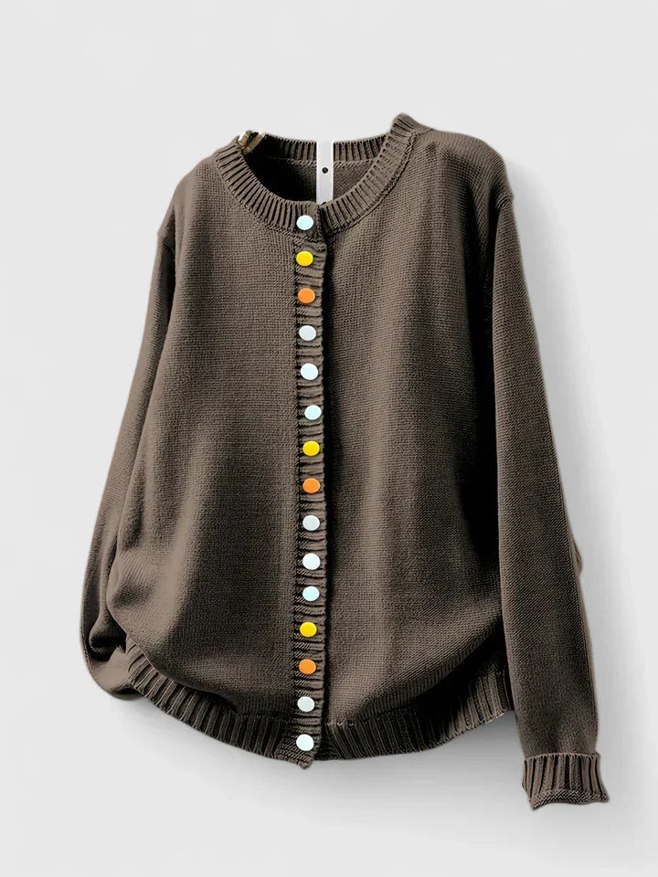 Women's Relaxed Cardigan Buttons by Selouva