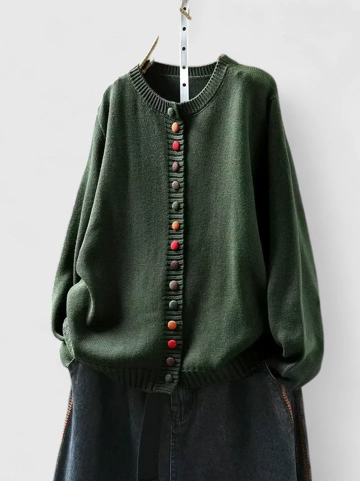 Women's Relaxed Cardigan Buttons by Selouva