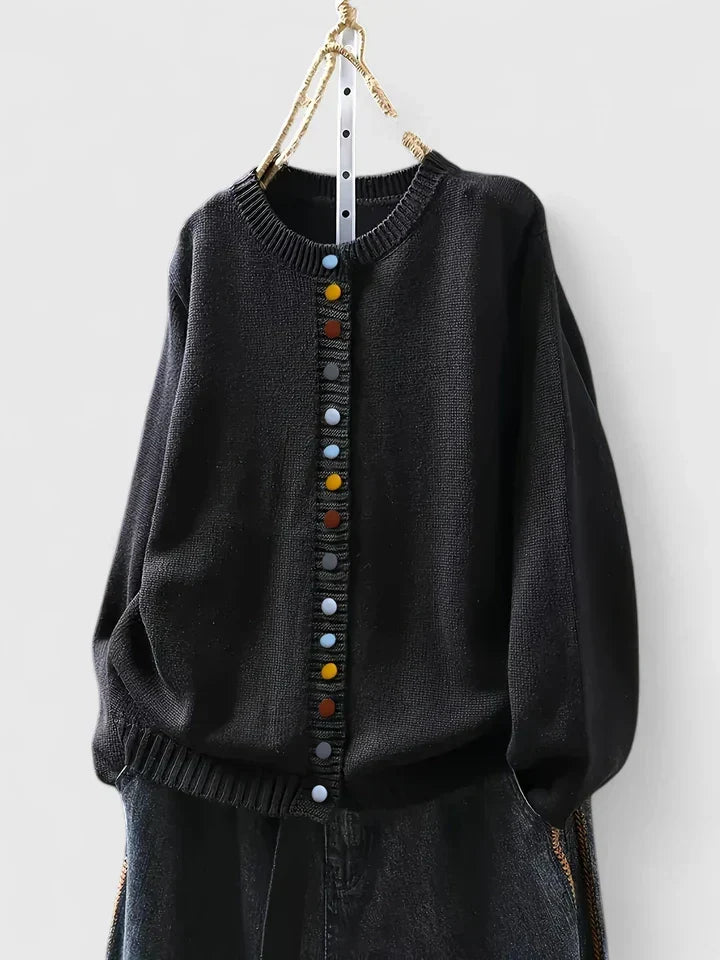 Women's Relaxed Cardigan Buttons by Selouva