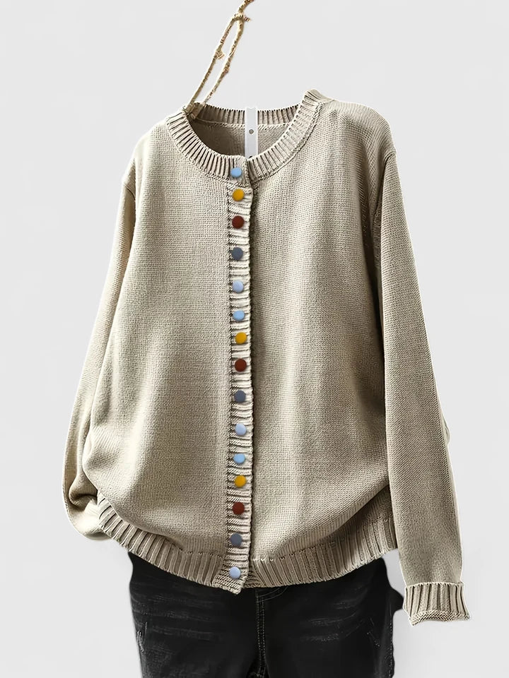 Women's Relaxed Cardigan Buttons by Selouva