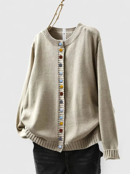 Women's Relaxed Cardigan Buttons by Selouva