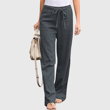 Loreen Lightweight Pants With Relaxed Fit For Everyday Comfort by Selouva