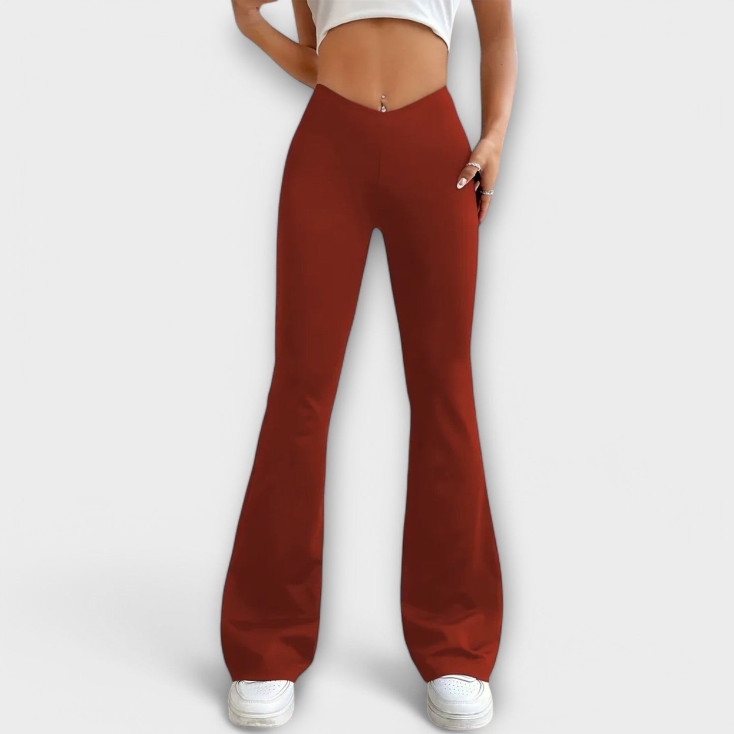 Serena Relaxed Flared Leg Pants For Everyday Comfort by Selouva