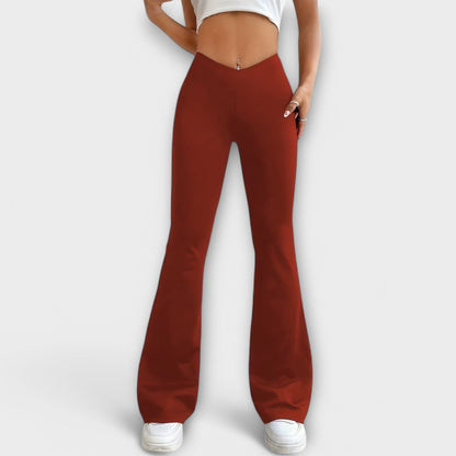 Serena Relaxed Flared Leg Pants For Everyday Comfort by Selouva