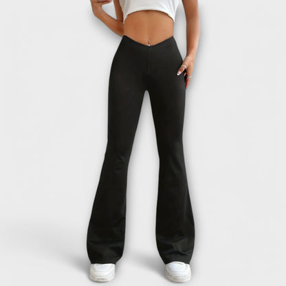 Serena Relaxed Flared Leg Pants For Everyday Comfort by Selouva