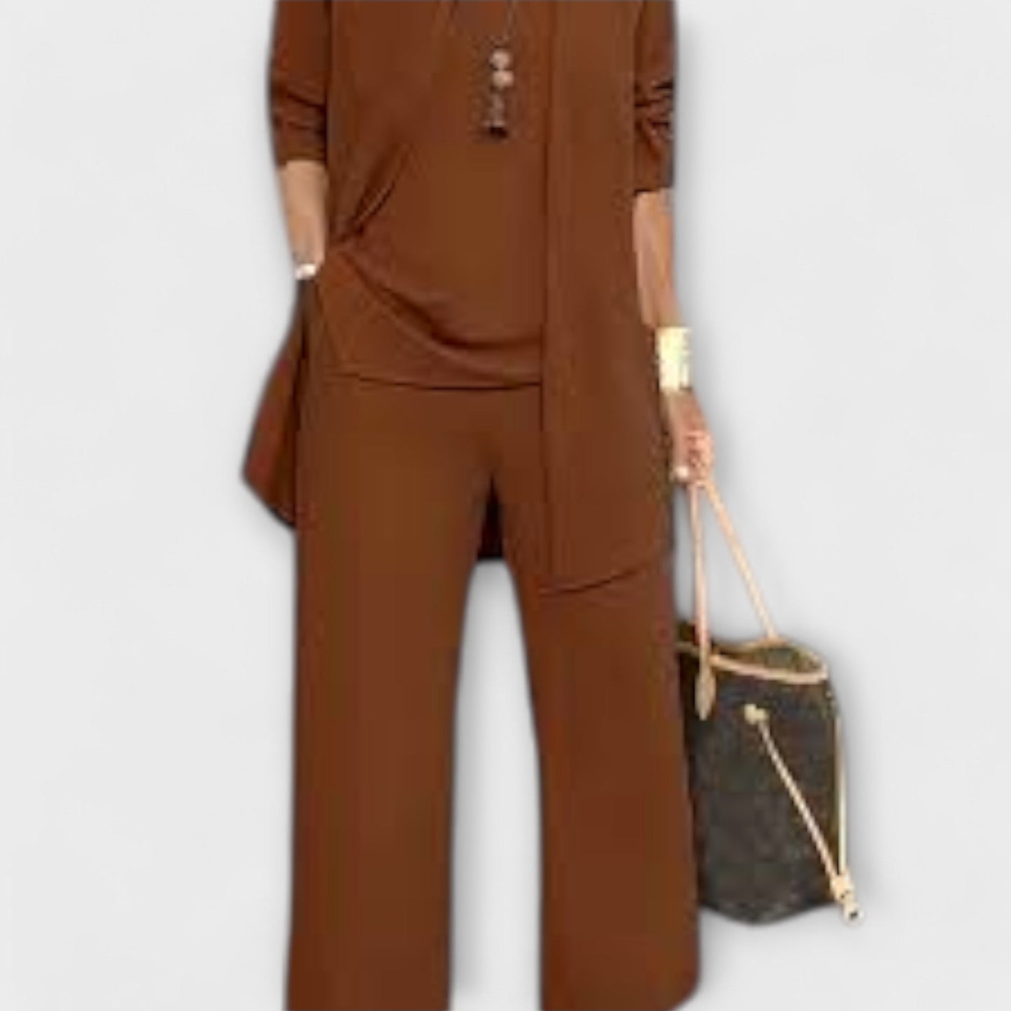 Women's Satin 3Piece Set for Desk-Dinner by Selouva