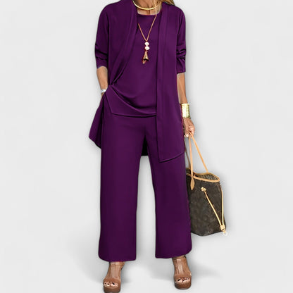 Women's Satin 3Piece Set for Desk-Dinner by Selouva