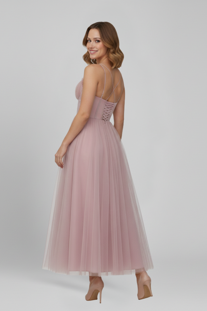Grace | Women’s Strapless Tulle Skirt Maxi Dress by Selouva