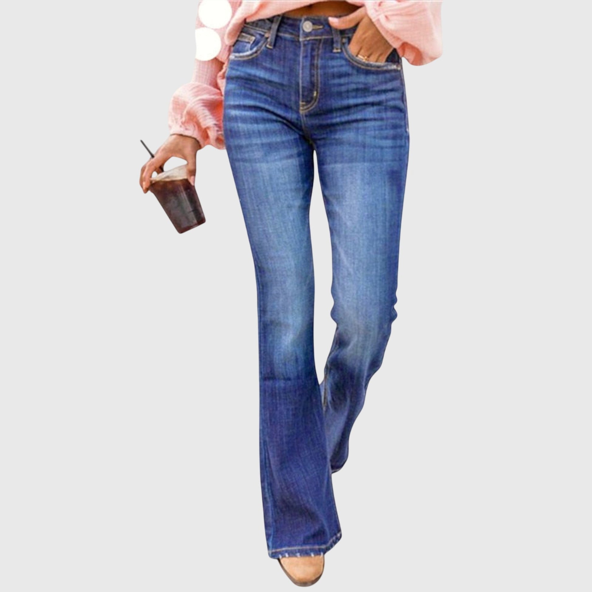 Comfortable Stretch Pants With Flexible Fit And Functional Pockets by Selouva