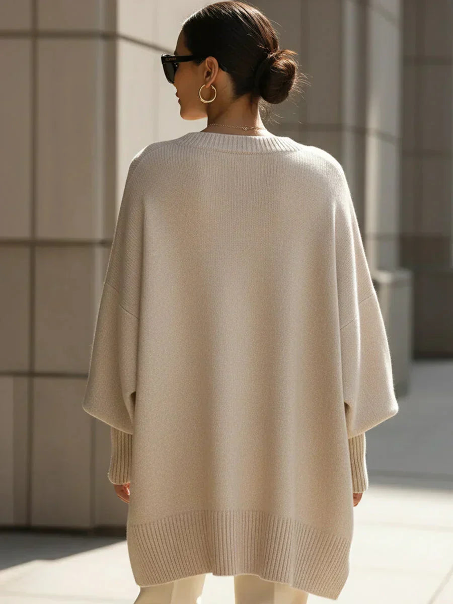 Veira Cozy Oversized Knit Sweater For Everyday Comfort by Selouva