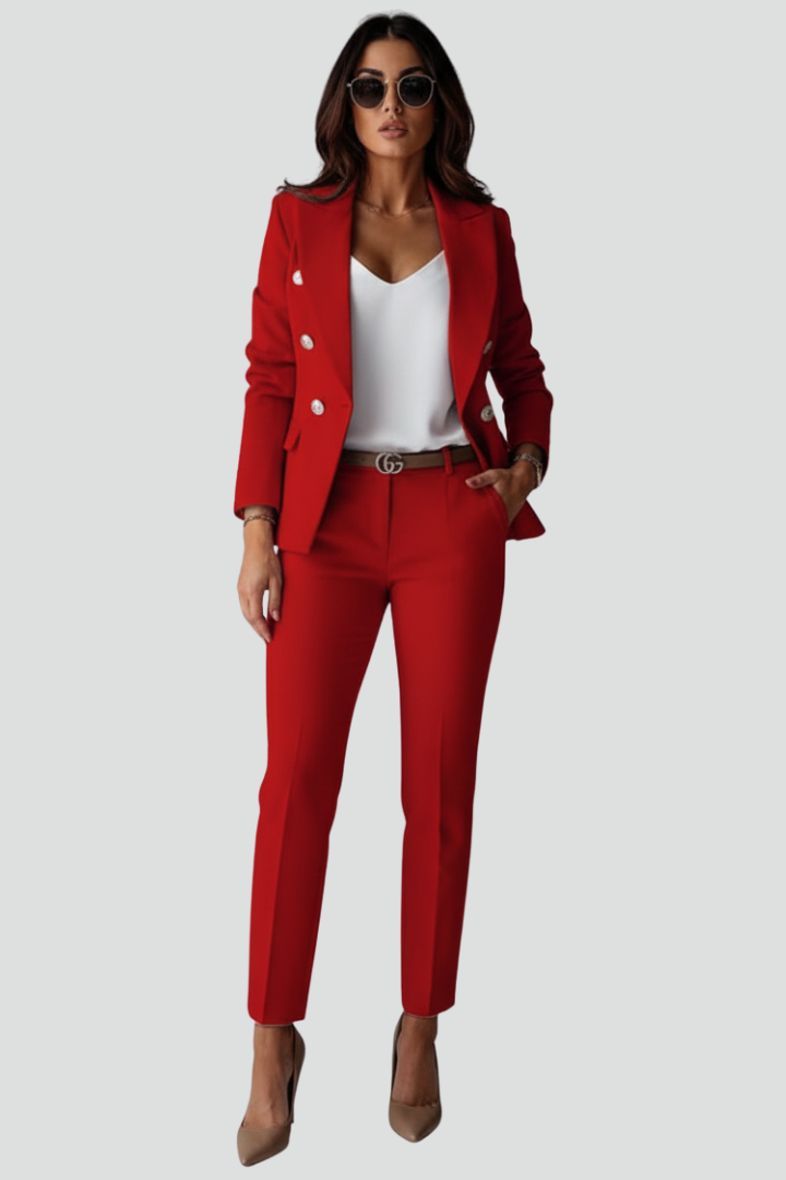 Women's Tailored Blazer Set for Office by Selouva