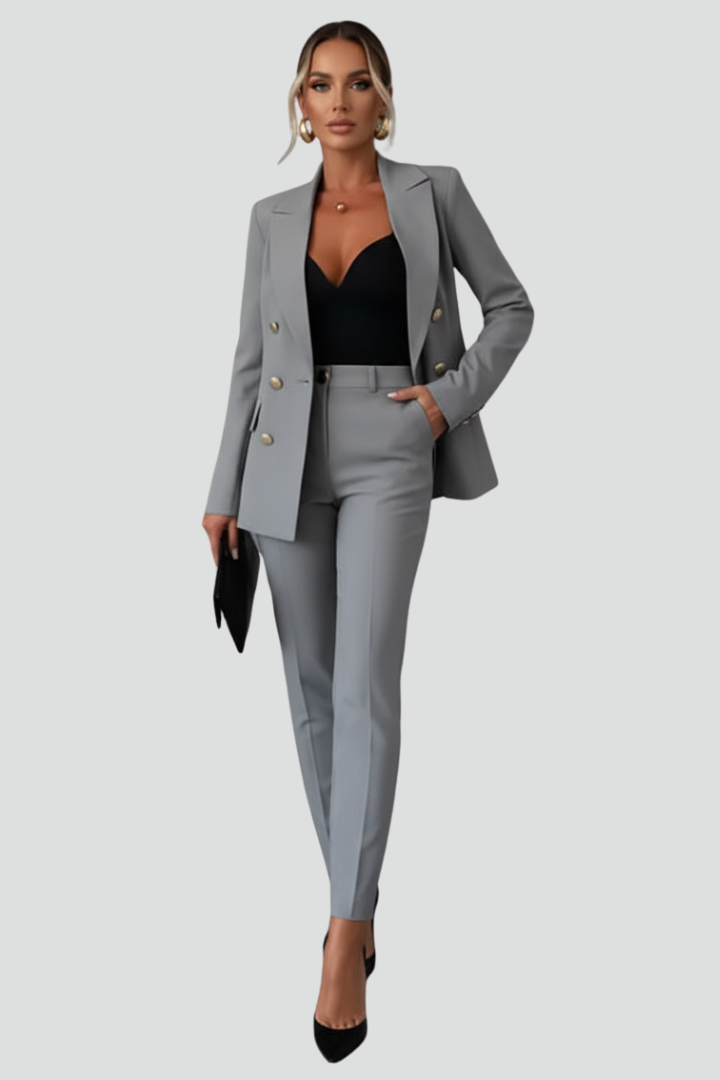 Women's Tailored Blazer Set for Office by Selouva