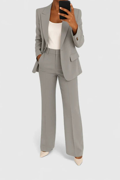 Women's Tailored Blue Two-Piece Suit by Selouva
