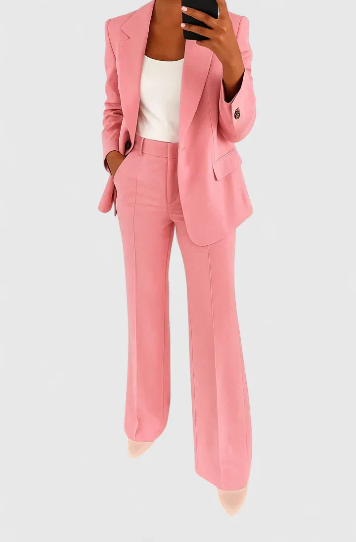 Women's Tailored Blue Two-Piece Suit by Selouva