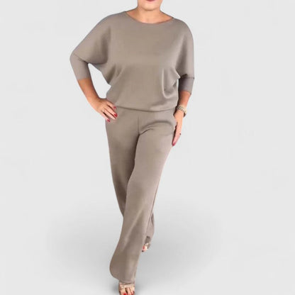 Women's Three Piece Set with Cardigan for Work by Selouva