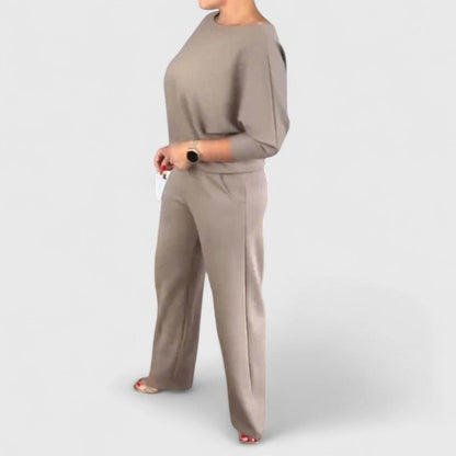Women's Three Piece Set with Cardigan for Work by Selouva