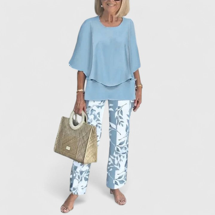 Women's Top &amp; Printed Pants Set by Selouva