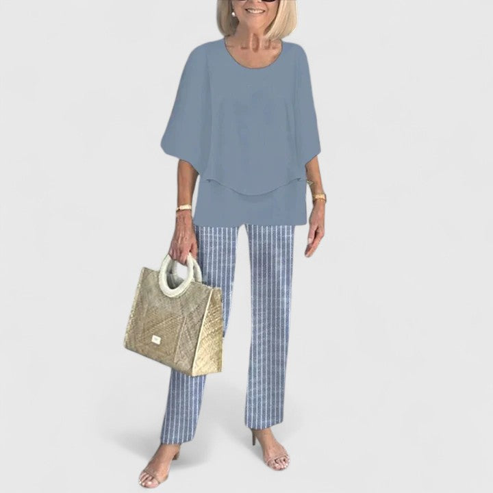 Women's Top &amp; Printed Pants Set by Selouva