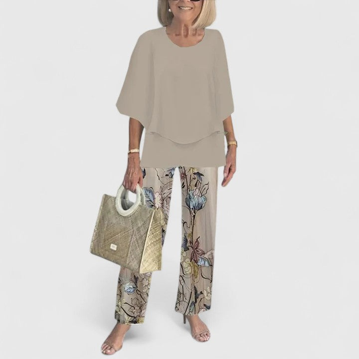 Women's Top &amp; Printed Pants Set by Selouva