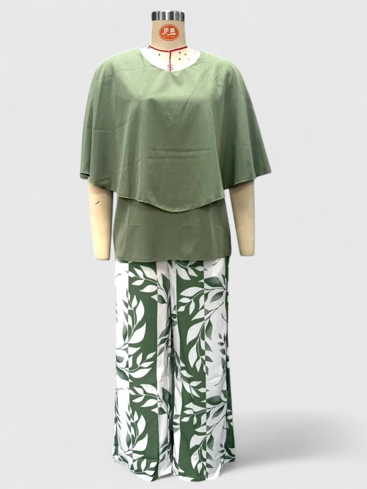 Women's Top &amp; Printed Pants Set by Selouva