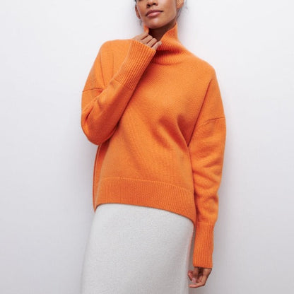 Adrianelys Comfortable Turtleneck Sweater For All Day Wear by Selouva