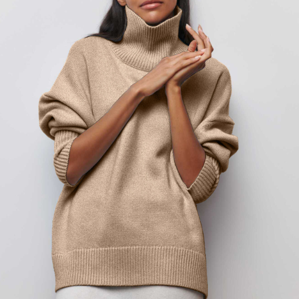 Adrianelys Comfortable Turtleneck Sweater For All Day Wear by Selouva