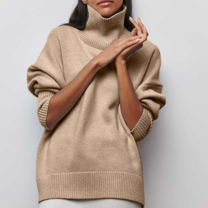 Adrianelys Comfortable Turtleneck Sweater For All Day Wear by Selouva