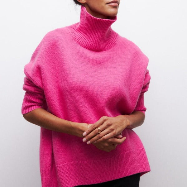Adrianelys Comfortable Turtleneck Sweater For All Day Wear by Selouva