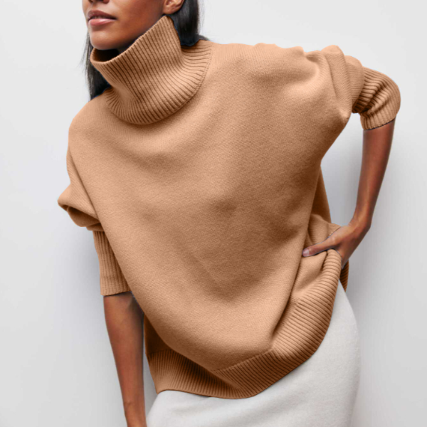 Adrianelys Comfortable Turtleneck Sweater For All Day Wear by Selouva
