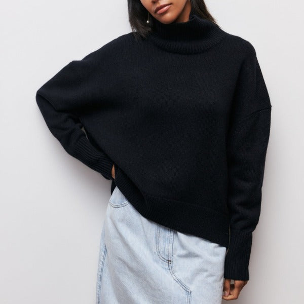 Adrianelys Comfortable Turtleneck Sweater For All Day Wear by Selouva