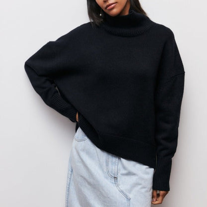 Adrianelys Comfortable Turtleneck Sweater For All Day Wear by Selouva