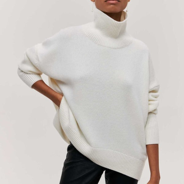 Adrianelys Comfortable Turtleneck Sweater For All Day Wear by Selouva