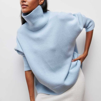 Adrianelys Comfortable Turtleneck Sweater For All Day Wear by Selouva