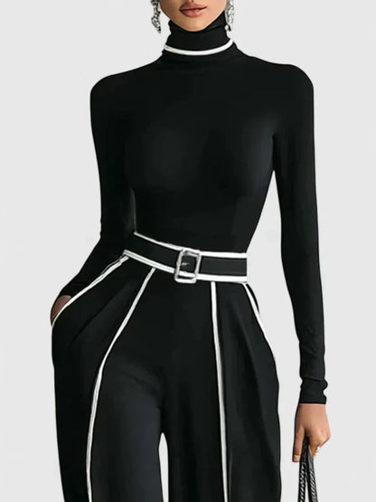 Women's Turtleneck Two Piece Set by Selouva