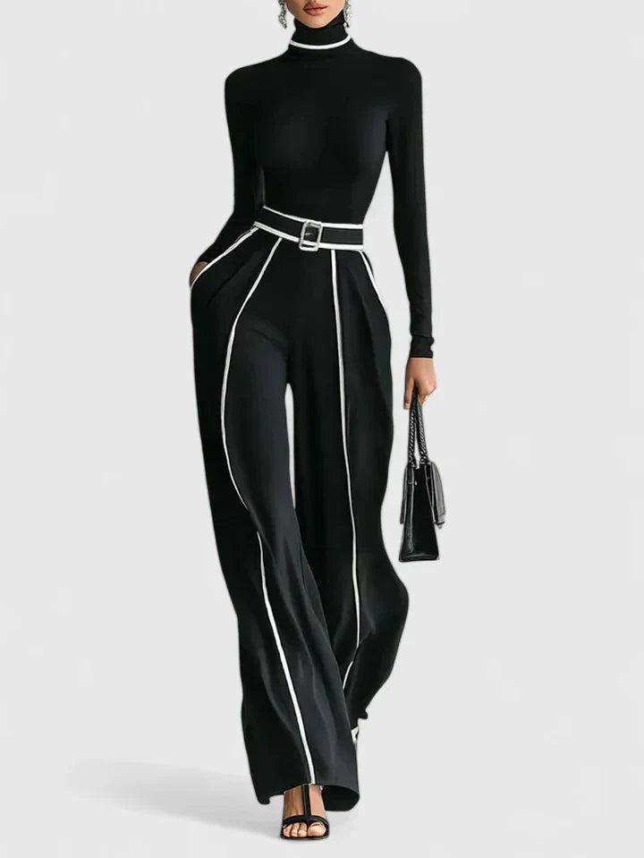 Women's Turtleneck Two Piece Set by Selouva