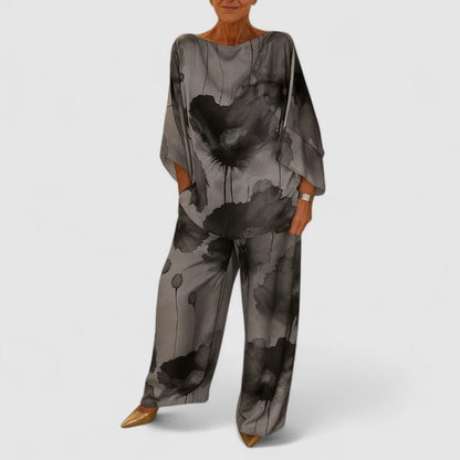 Women's Two Piece Set - Floral Print by Selouva