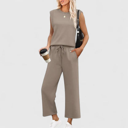 Women's Two-Piece Set Round Neckline by Selouva
