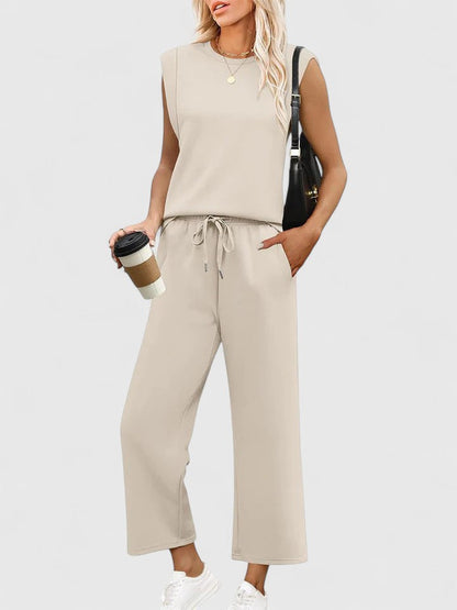 Women's Two-Piece Set Round Neckline by Selouva