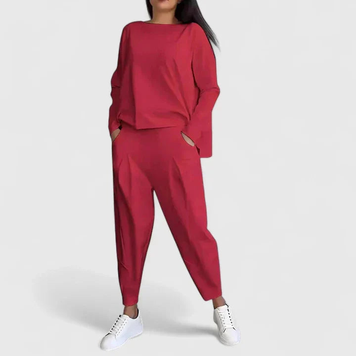 Women's Two Piece Set with Long Sleeve by Selouva