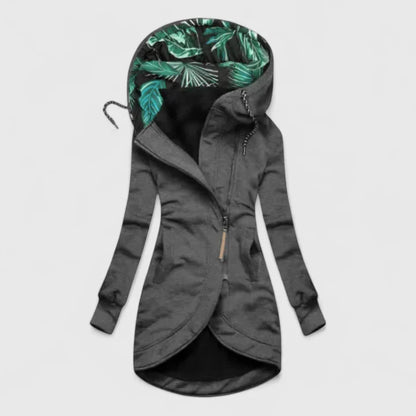 Women's Water-Repellent Comfort Jacket with Hood and Pockets by Selouva
