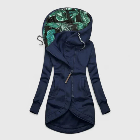Women's Water-Repellent Comfort Jacket with Hood and Pockets by Selouva