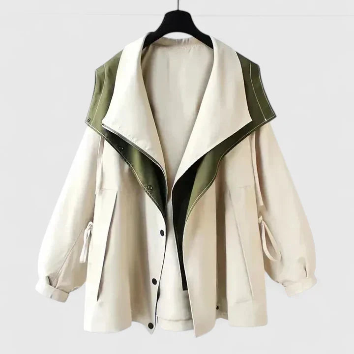 Women's Water-Repellent Jacket with Adjustable Waist for Outdoor by Selouva