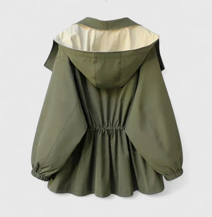 Women's Water-Repellent Jacket with Adjustable Waist for Outdoor by Selouva