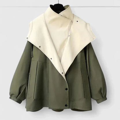 Women's Water-Repellent Jacket with Adjustable Waist for Outdoor by Selouva