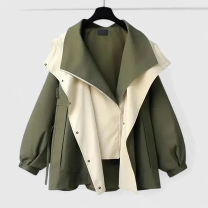Women's Water-Repellent Jacket with Adjustable Waist for Outdoor by Selouva