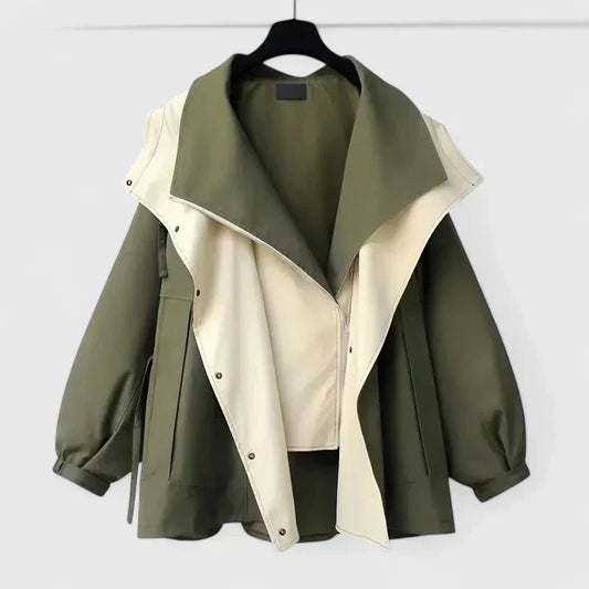 Women's Water-Repellent Jacket with Adjustable Waist for Outdoor by Selouva