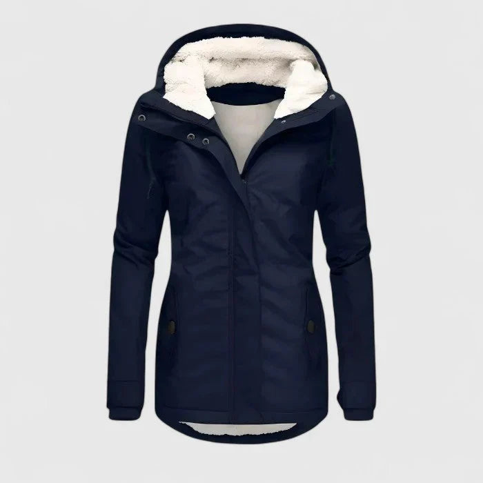 Women's Waterproof Jacket with Hood for Everyday Wear by Selouva